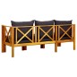 vidaXL Banco jardín 3 plazas con cojines madera maciza acacia 179 cm vidaXL Banco jardín 3 plazas con cojines madera maciza acacia 179 cm