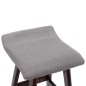 vidaXL Taburetes de cocina 2 unidades tela gris claro vidaXL Taburetes de cocina 2 unidades tela gris claro