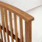 vidaXL Banco de jardín con cojines 119 cm madera maciza de acacia
