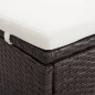 vidaXL Tumbona para 2 personas con cojín ratán sintético marrón vidaXL Tumbona para 2 personas con cojín ratán sintético marrón