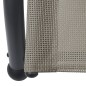 vidaXL Tumbona doble con toldo textilene gris taupe vidaXL Tumbona doble con toldo textilene gris taupe