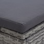 vidaXL Tumbona para 2 personas con cojín ratán sintético gris vidaXL Tumbona para 2 personas con cojín ratán sintético gris