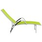 vidaXL Tumbona de textilene y aluminio verde vidaXL Tumbona de textilene y aluminio verde