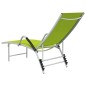 vidaXL Tumbona de textilene y aluminio verde vidaXL Tumbona de textilene y aluminio verde