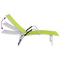 vidaXL Tumbona de textilene y aluminio verde vidaXL Tumbona de textilene y aluminio verde
