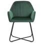 vidaXL Sillas comedor 2 unidades de terciopelo verde vidaXL Sillas comedor 2 unidades de terciopelo verde