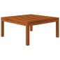 vidaXL Reposapiés de jardín con cojín madera maciza de acacia vidaXL Reposapiés de jardín con cojín madera maciza de acacia