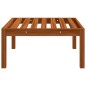 vidaXL Reposapiés de jardín con cojín madera maciza de acacia vidaXL Reposapiés de jardín con cojín madera maciza de acacia