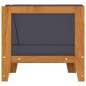 vidaXL Sofá de esquina seccional y cojines gris oscuro madera acacia vidaXL Sofá de esquina seccional y cojines gris oscuro madera acacia