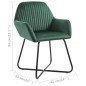 vidaXL Sillas comedor 2 unidades de terciopelo verde vidaXL Sillas comedor 2 unidades de terciopelo verde