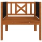 vidaXL Silla de jardín con cojín madera maciza de acacia vidaXL Silla de jardín con cojín madera maciza de acacia