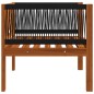 vidaXL Silla de jardín con cojín madera maciza de acacia vidaXL Silla de jardín con cojín madera maciza de acacia