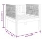 vidaXL Silla de jardín con cojín madera maciza de acacia vidaXL Silla de jardín con cojín madera maciza de acacia