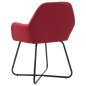 vidaXL Sillas de comedor 2 unidades tela color vino tinto vidaXL Sillas de comedor 2 unidades tela color vino tinto
