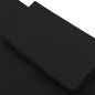 vidaXL Tumbona de jardín con toldo y cojín negro vidaXL Tumbona de jardín con toldo y cojín negro