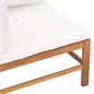 vidaXL Sofás de esquina 2 uds madera maciza teca y cojines color crema vidaXL Sofás de esquina 2 uds madera maciza teca y cojines color crema
