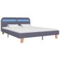 vidaXL Estructura de cama con LED tela gris claro 160x200 cm vidaXL Estructura de cama con LED tela gris claro 160x200 cm