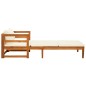 vidaXL Tumbona con cojines crema madera maciza de acacia vidaXL Tumbona con cojines crema madera maciza de acacia
