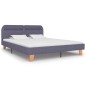 vidaXL Estructura de cama con LED tela gris claro 160x200 cm vidaXL Estructura de cama con LED tela gris claro 160x200 cm