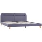 vidaXL Estructura de cama con LED tela gris claro 160x200 cm vidaXL Estructura de cama con LED tela gris claro 160x200 cm