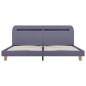 vidaXL Estructura de cama con LED tela gris claro 160x200 cm vidaXL Estructura de cama con LED tela gris claro 160x200 cm