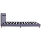 vidaXL Estructura de cama con LED tela gris claro 160x200 cm vidaXL Estructura de cama con LED tela gris claro 160x200 cm