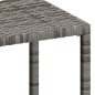 vidaXL Tumbonas con mesita 2 unidades ratán sintético gris vidaXL Tumbonas con mesita 2 unidades ratán sintético gris