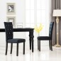 vidaXL Sillas de comedor 2 unidades terciopelo negro vidaXL Sillas de comedor 2 unidades terciopelo negro