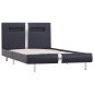 vidaXL Estructura de cama con LED cuero sintético negro 90x200 cm vidaXL Estructura de cama con LED cuero sintético negro 90x200 cm