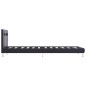 vidaXL Estructura de cama con LED cuero sintético negro 90x200 cm vidaXL Estructura de cama con LED cuero sintético negro 90x200 cm