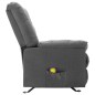 vidaXL Sillón de masaje reclinable de tela gris claro vidaXL Sillón de masaje reclinable de tela gris claro