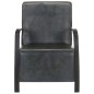 vidaXL Sillón de cuero auténtico gris envejecido vidaXL Sillón de cuero auténtico gris envejecido