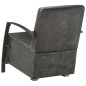 vidaXL Sillón de cuero auténtico gris envejecido vidaXL Sillón de cuero auténtico gris envejecido