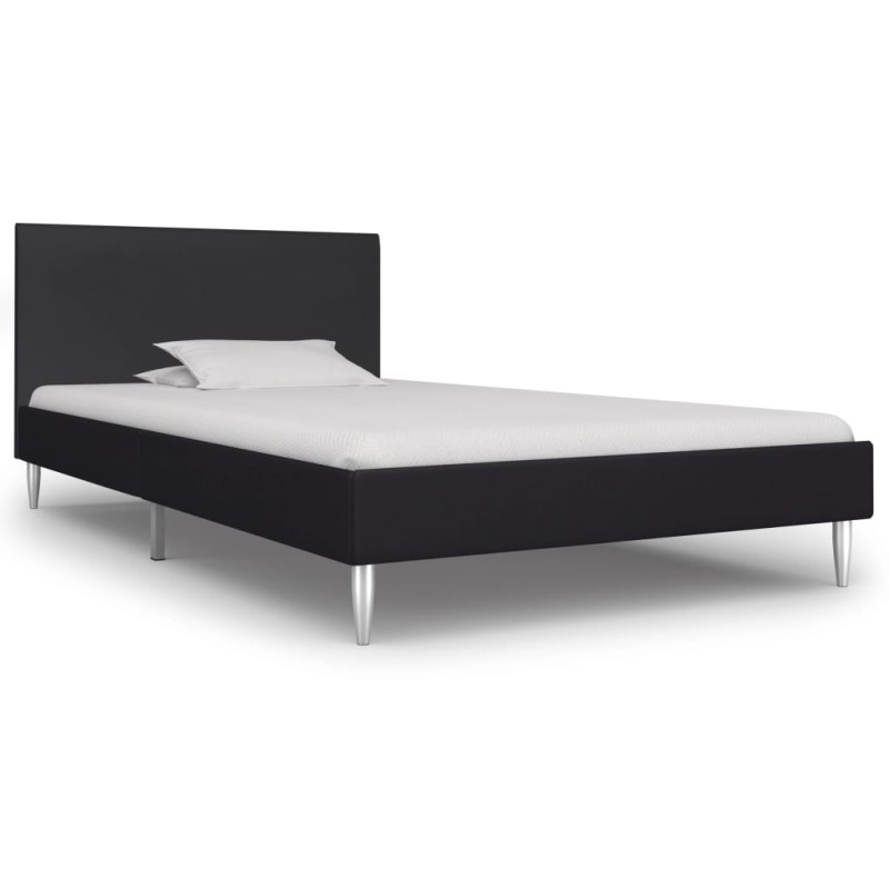 vidaXL Estructura de cama de tela negro 90x200 cm vidaXL Estructura de cama de tela negro 90x200 cm