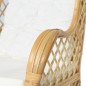 vidaXL Sofá con cojín ratán natural y lino vidaXL Sofá con cojín ratán natural y lino