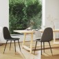 vidaXL Sillas de comedor 2 unidades tela gris oscuro