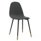 vidaXL Sillas de comedor 2 unidades tela gris oscuro