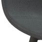 vidaXL Sillas de comedor 2 unidades tela gris oscuro