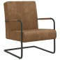 vidaXL Silla voladiza de terciopelo marrón vidaXL Silla voladiza de terciopelo marrón