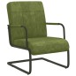 vidaXL Silla voladiza de terciopelo verde claro vidaXL Silla voladiza de terciopelo verde claro