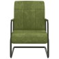 vidaXL Silla voladiza de terciopelo verde claro vidaXL Silla voladiza de terciopelo verde claro