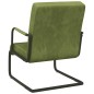 vidaXL Silla voladiza de terciopelo verde claro vidaXL Silla voladiza de terciopelo verde claro