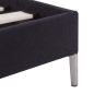 vidaXL Estructura de cama de tela negro 90x200 cm vidaXL Estructura de cama de tela negro 90x200 cm