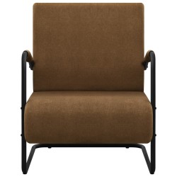 vidaXL Sillón de tela marrón