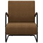 vidaXL Sillón de tela marrón vidaXL Sillón de tela marrón