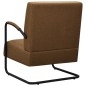 vidaXL Sillón de tela marrón vidaXL Sillón de tela marrón
