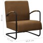 vidaXL Sillón de tela marrón vidaXL Sillón de tela marrón