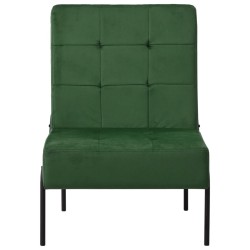 vidaXL Silla de relajación de terciopelo verde oscuro 65x79x87 cm