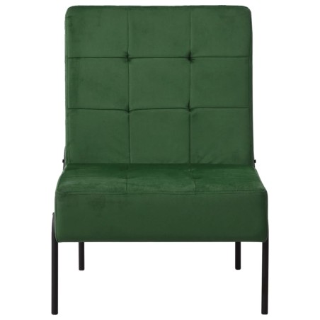 vidaXL Silla de relajación de terciopelo verde oscuro 65x79x87 cm