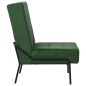 vidaXL Silla de relajación de terciopelo verde oscuro 65x79x87 cm